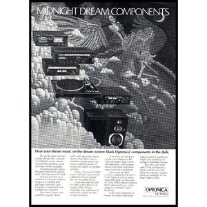 1978 Optonica RT-6505 Midnight Black Components Vintage Print Ad Wall Art Photo